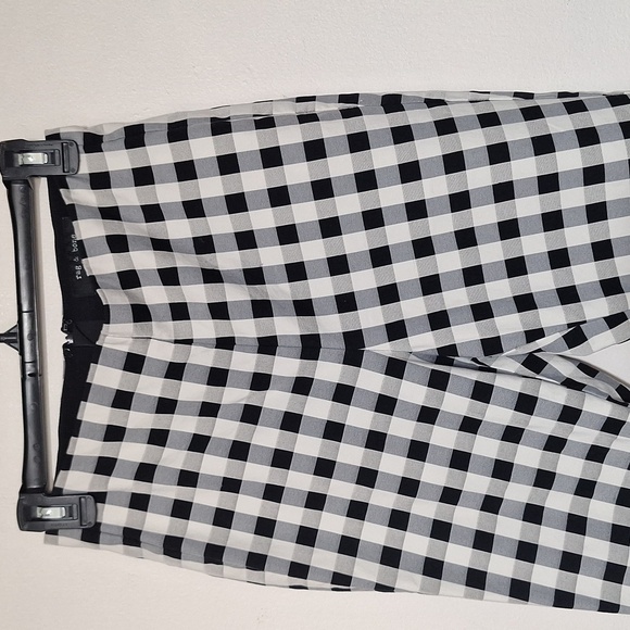 rag & bone Black and White Checkered Ankle Pants - Picture 2 of 9